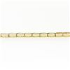 Image 7 : 14k Yellow Gold 17.65 ctw Half Bezel Set Oval Cut Natural Gemstone 6.75" Bracele