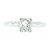 Image 1 : NEW Platinum GIA Certified 1.11 ctw Radiant Cut Diamond Solitaire Engagement Rin