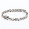 Image 2 : 9.24 ctw E-F COLOR Diamond 14K White Gold Tennis Bracelet