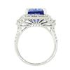 Image 5 : 5.56 ctw Tanzanite and 1.42 ctw Diamond 18KT White Gold Ring
