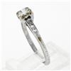 Image 9 : Antique Art Deco Platinum .65 ctw Transitional Diamond Engagement Ring w/ Accent