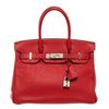 Image 2 : Hermes Birkin 30 Handbag Rouge Casaque