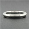 Image 2 : Tiffany & Co. Platinum Unisex 3.5mm Classic Polished Stackable Wedding Band Ring