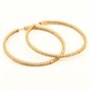 Image 1 : 4.26 ctw Diamond 14K Yellow Gold Hoop Earrings