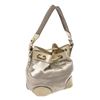 Image 3 : Chanel Drawsting Bucket Bag Silver Satin/Leather