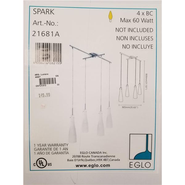 LUMINAIRE SUSPENDU EGLO REF# SPARK21681A