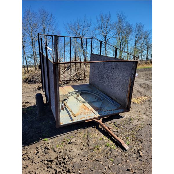 Custom built 6'X8' dump wagon, steel endgate