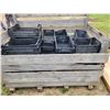 Image 1 : Qty of Black crates (wood crate NOT for sale)