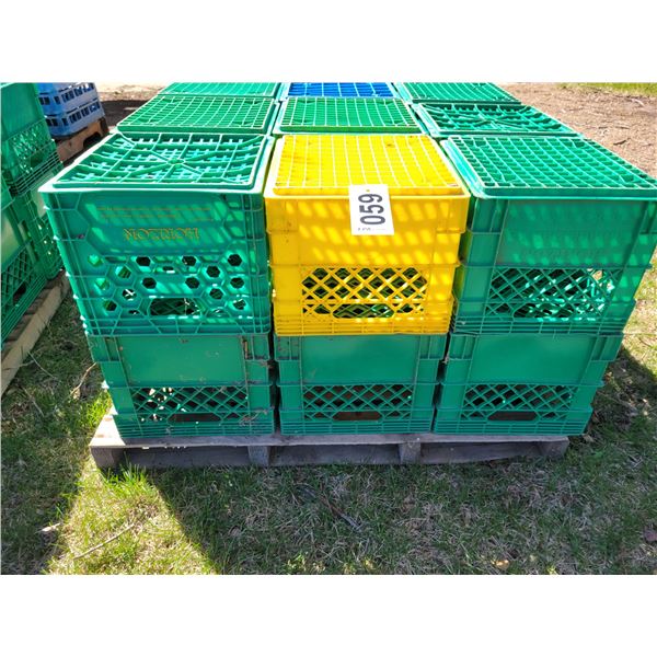 18 Milk crates