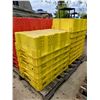 Image 1 : (So much each x 14) 14 yellow stackable vegetable crates