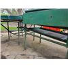 Image 9 : COMMERCIAL VEGETABLE WASH LINE (ELECTRIC) 10 foot conveyor, brushes & foam rollers, sorting table 5'