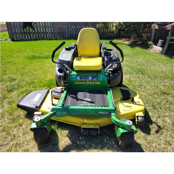 JD Z7665 Zero Turn Mower  60" deck, 24 HP Kawasaki, showing 273, SN.1GXZ665XJEF170133
