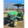 Image 1 : 2000 JD 4300 4x4 diesel 3pt Tractor, Shuttle shift, showing 3350 hrs, 15-19.5 Industrial tires, SN. 