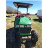 Image 2 : 2000 JD 4300 4x4 diesel 3pt Tractor, Shuttle shift, showing 3350 hrs, 15-19.5 Industrial tires, SN. 