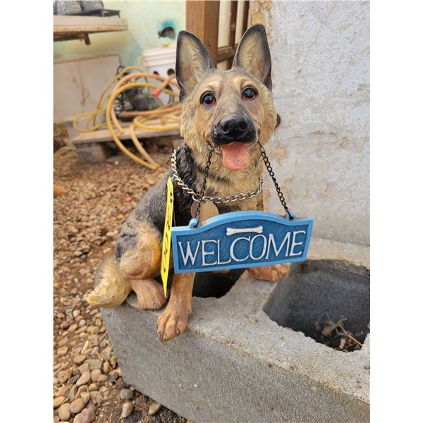 Small ceramic German Shepard Dog