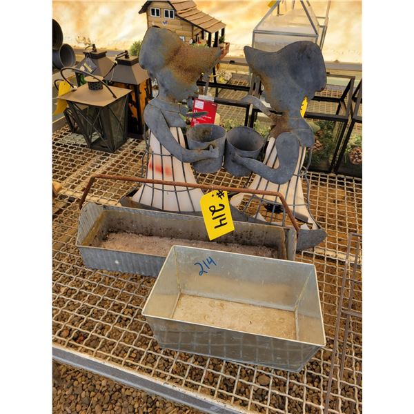 Angel light, Metal planter