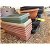 Image 3 : Assorted trays approx. 16" 7", Rectangular plastic planters