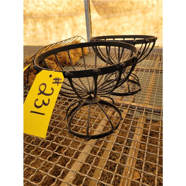 (so much each x 2) 2- Metal Round stands approx.  10"