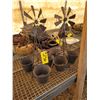Image 1 : (so much each x 2) 2- Metal windmill planters