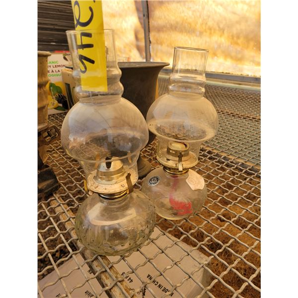 2 antique lamps