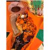 Image 4 : Halloween decorations, sign, table cloth, picks, etc.