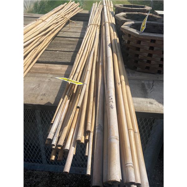 (Selling all together) 1- 1" bundle bamboo 8', 1- 1 bundle bamboo 1/2"