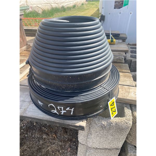 2- 4" Lawn edging rubber, 2- green lawn edging