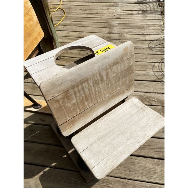 Antique school desk metal frame