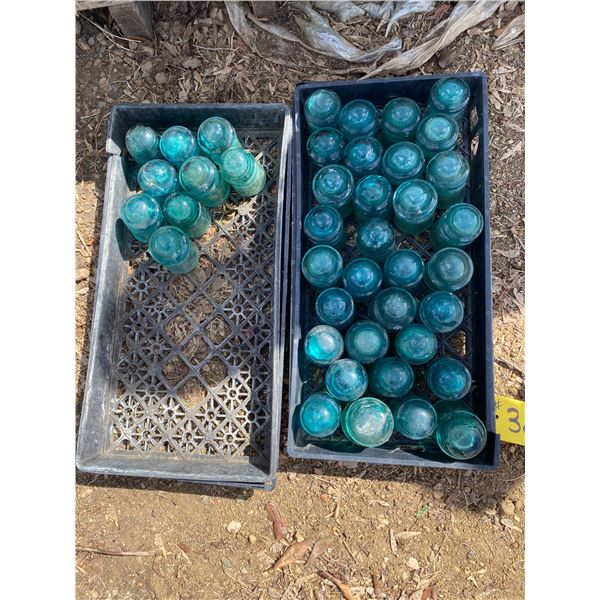 Special blue antique insulators