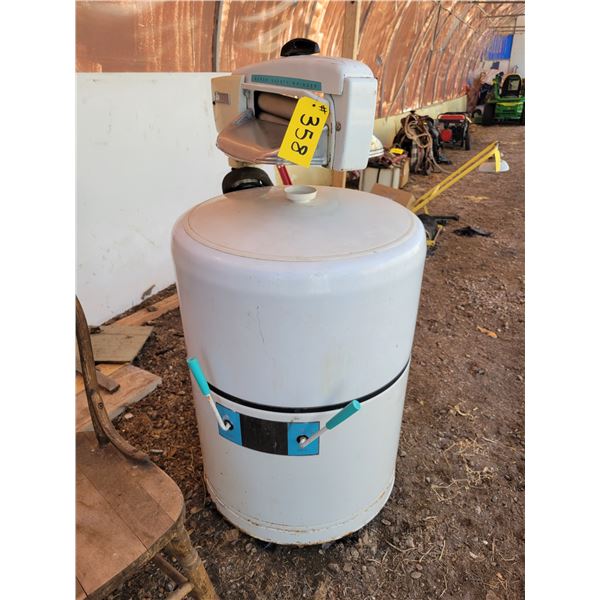 Antique wringer washer white