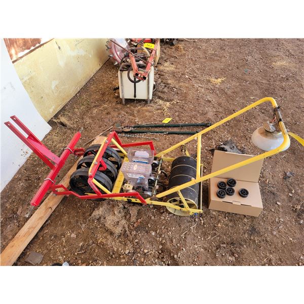 3 Row Clean Seeder, 3PT , 3 sets seed rollers, NEW hoppers