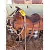 Image 1 : Western Roping Men's saddle, blanket & hackamore