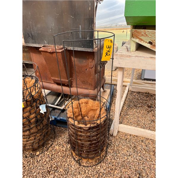 Approx. 8- 14" Metal HB Pots with Liner & Stand