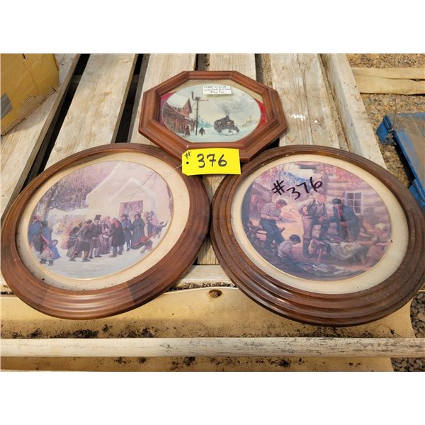 3- Picture plates in frames
