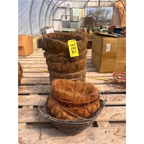 10 Coconut Baskets  assorted sizes