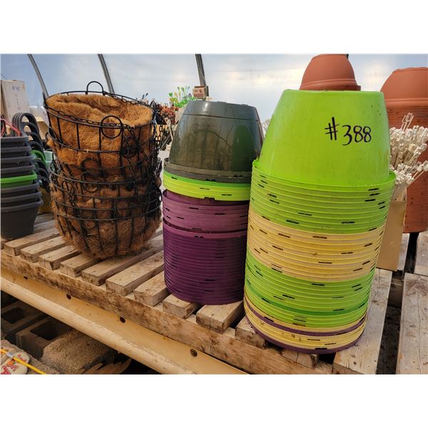 A  12-Hanging Baskets Metal