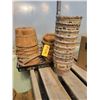 Image 1 : Bushel Baskets small, butterfly baskets, 7"  x10, 11 wood baskets X8, B 4- 16" Hanging baskets, 3  1