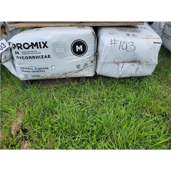Approx. 5- ProMix potting soil, 5.8 Cu/ft