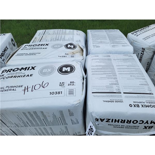 Approx. 5- ProMix potting soil, 5.8 Cu/ft