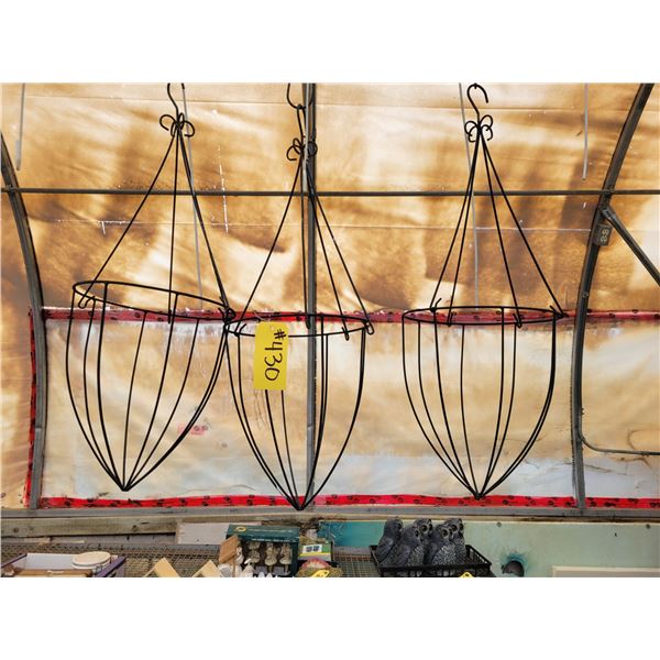 (so much each x 3) 3- 12" Metal hanging baskets