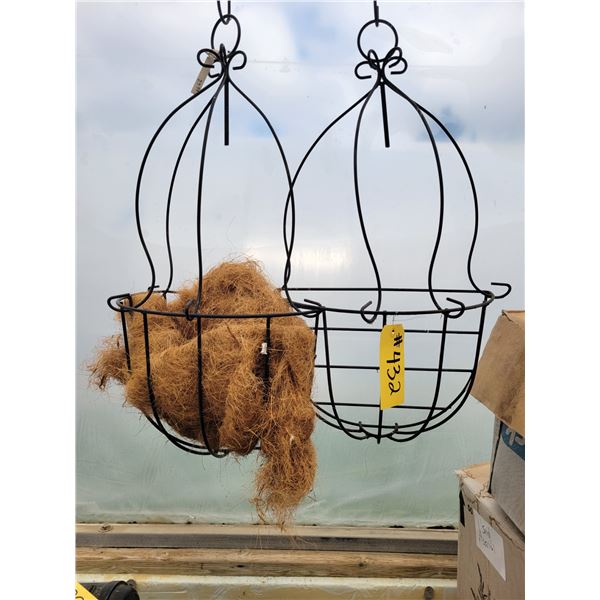 2- 1/2 wall hanging baskets