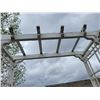 Image 3 : White wooden arbor, approx. 4 ft x 7 ft