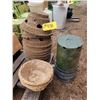 Image 1 : Qty of peat pots, 2-gal pots & wicker baskets