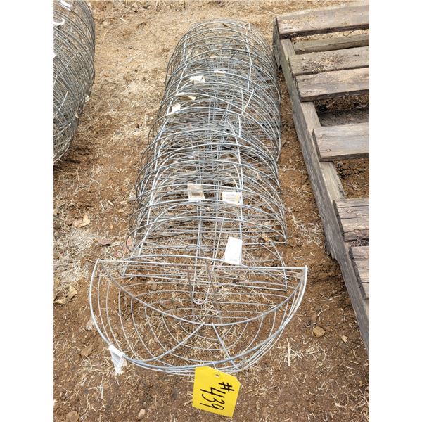 Qty of metal 1/2 wall baskets