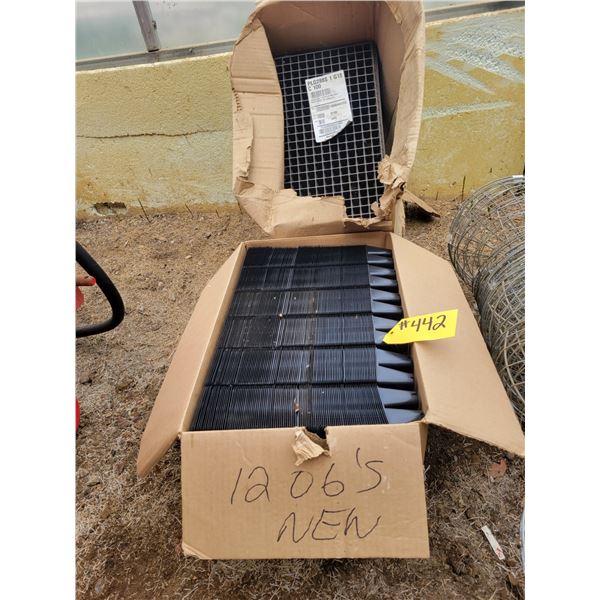 Case of 1206s, new (100/box) & qty of 288s pots