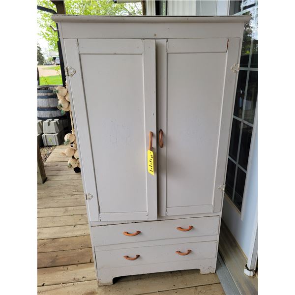 Wooden wardrobe, 30"W x 60" H x 20"