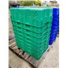 Image 1 : (So much each x 9) 9- Green stackable vegetable crates