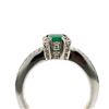 Image 4 : Emerald and Diamond Split Shank Unity Ring