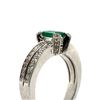 Image 5 : Emerald and Diamond Split Shank Unity Ring