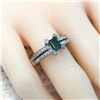 Image 6 : Emerald and Diamond Split Shank Unity Ring